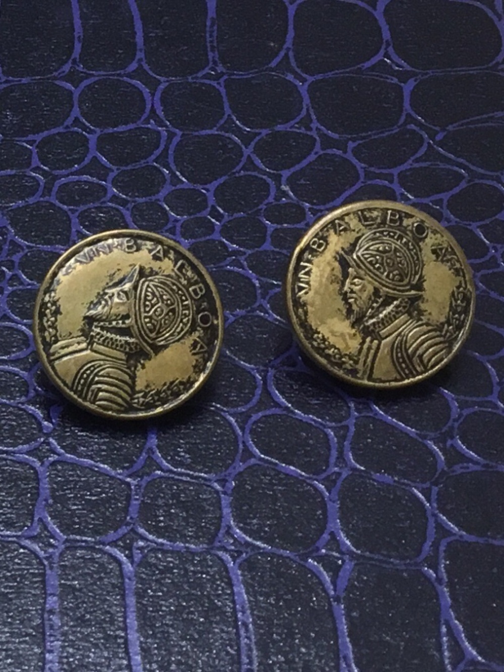 Vintage lot of two Buttons Spanish Explorer